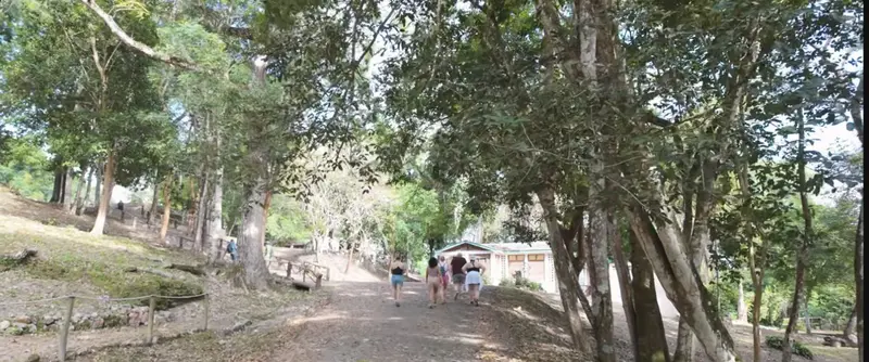 Xunantunich entrance sign · video still by Jeff Simone