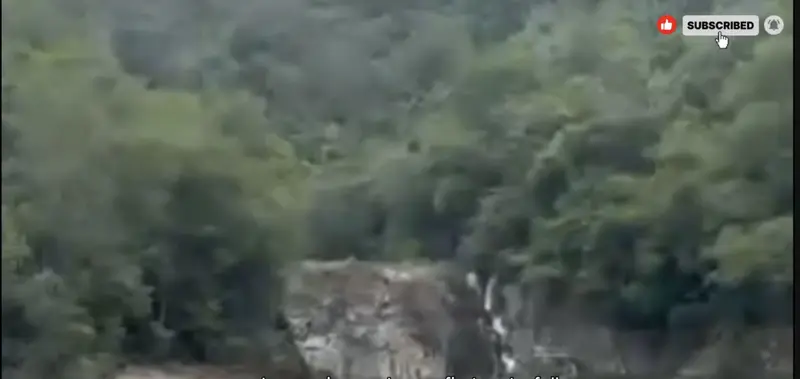 First waterfall approach · video still by Andrea & Sharon