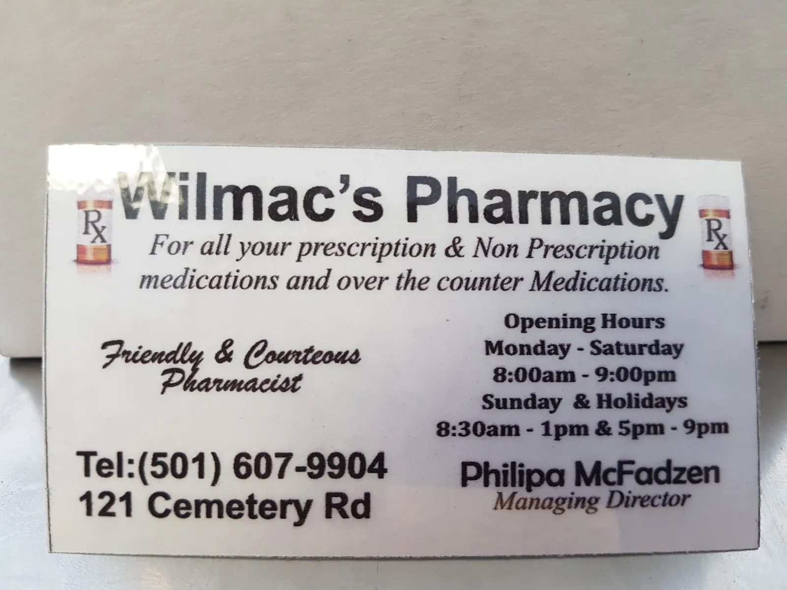 Wilmac`s Pharmacy