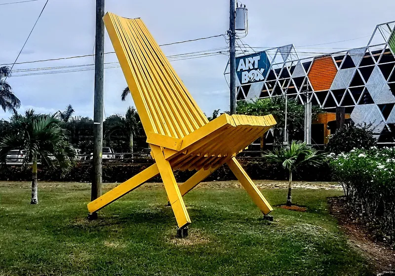 Belize Pride Clam Chair Sculpture