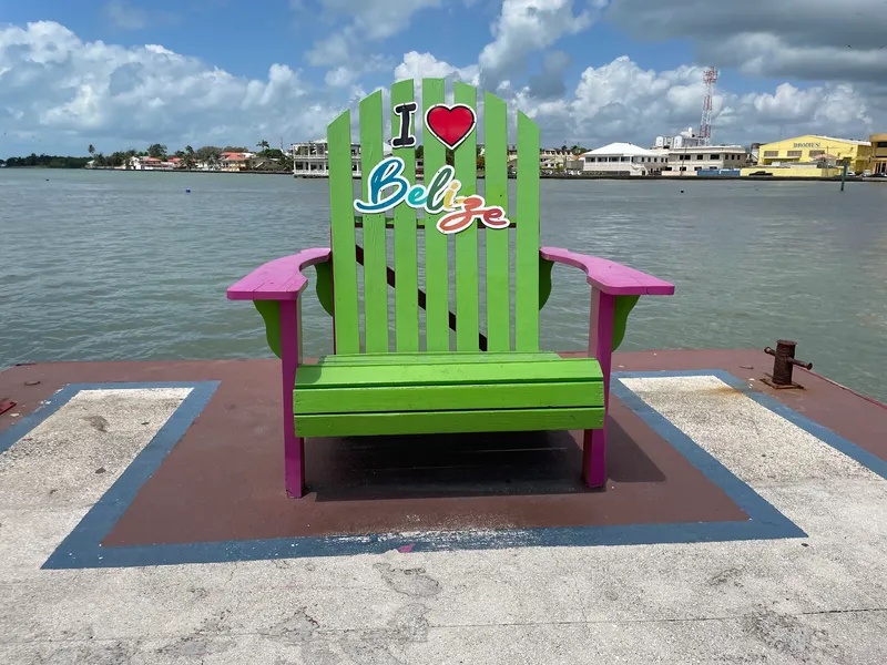 I Love Belize Adirondack Chair