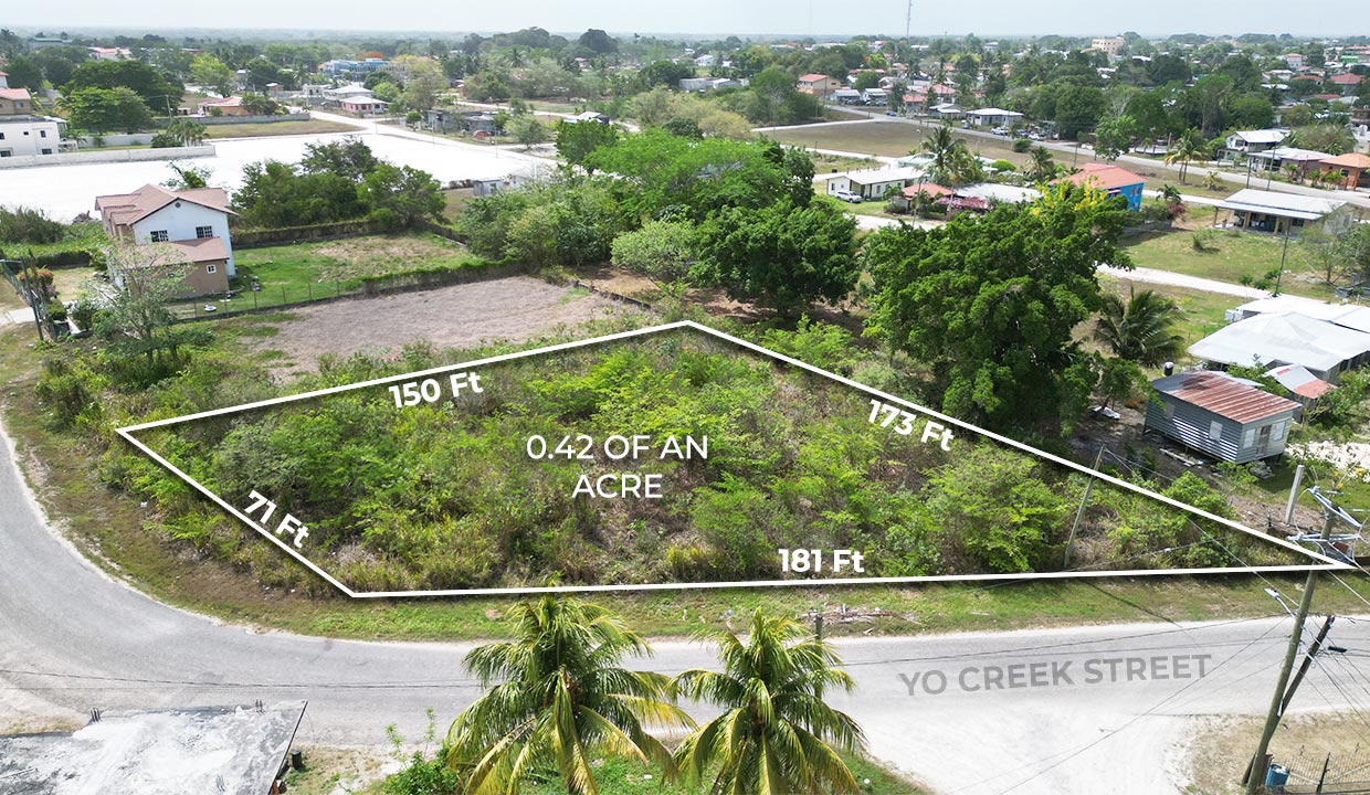 0.42 Acres Corner Lot Marcus Canul Area Orange Walk Town Northern Belize