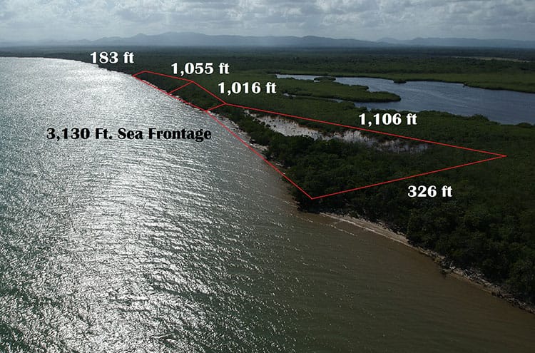 15.21 Acres of Beachfront Land boasting 3,130 Ft. of Seafront