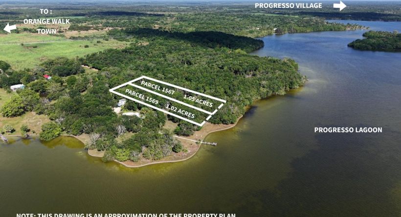 2 Lagoon Front Parcels in Progresso, Corozal District, Belize