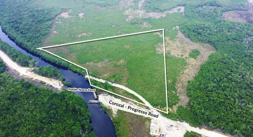 23 Acre Riverfront Property Along the New River Corozal District Belize