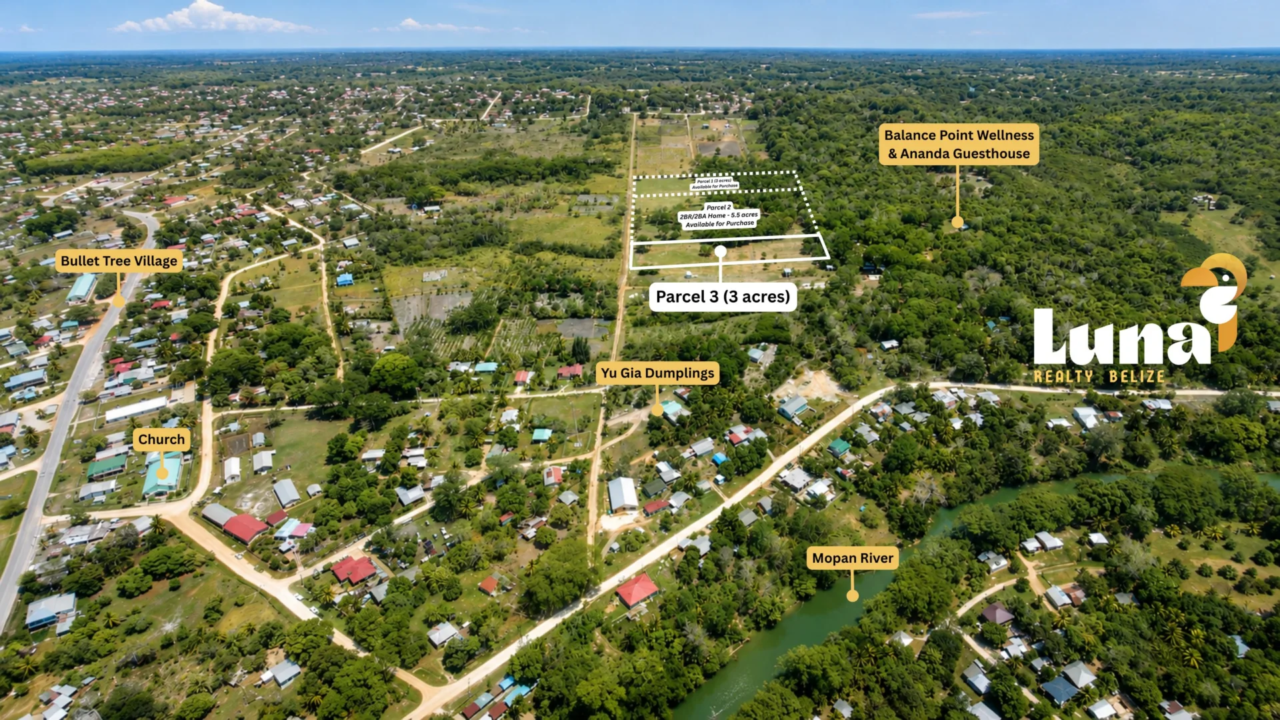 3 Acres for Sale in Bullet Tree Falls, Belize | Flat Land with Expansion Potential - Lot 1