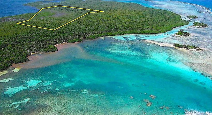 30.5 Acre Property on Turneffe Atoll with 1200 ft.(+) of Water Frontage