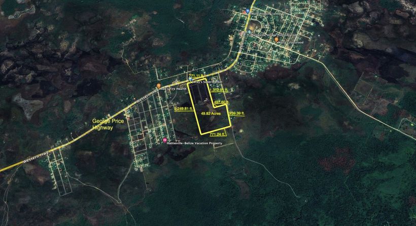 49.82-Acre Subdivision along the George Price Hwy. with 770 ft. Highway Frontage