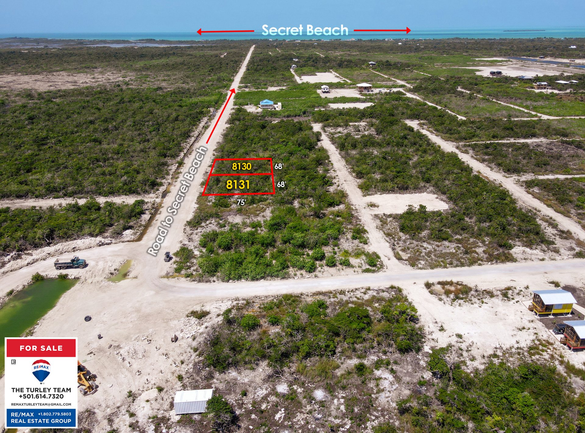 MAIN ROAD DOUBLE LOT NEAR SECRET BEACH, SELLER FINANCING!