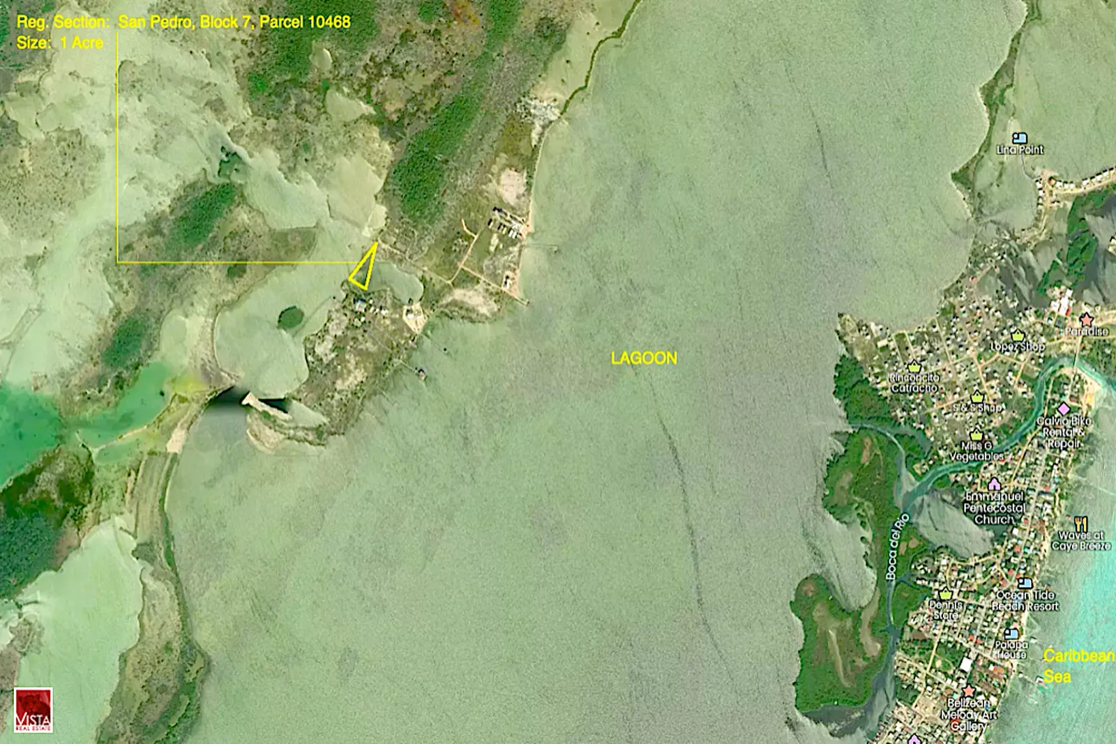 1 Acre Waterfront Property West of Ambergris Caye