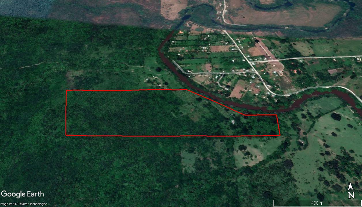 # 4079 – 75 Acre Plantation with Mature Hardwood Trees and River Frontage – near San Ignacio Town, Cayo, Belize