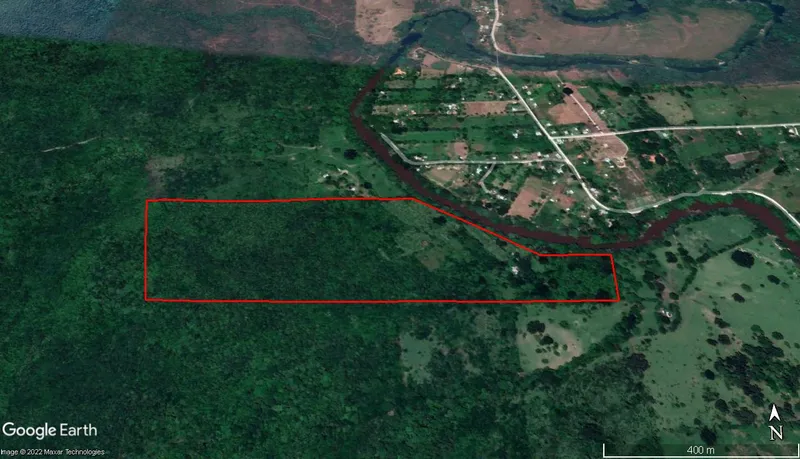 # 4079 – 75 Acre Plantation with Mature Hardwood Trees and River Frontage – near San Ignacio Town, Cayo, Belize