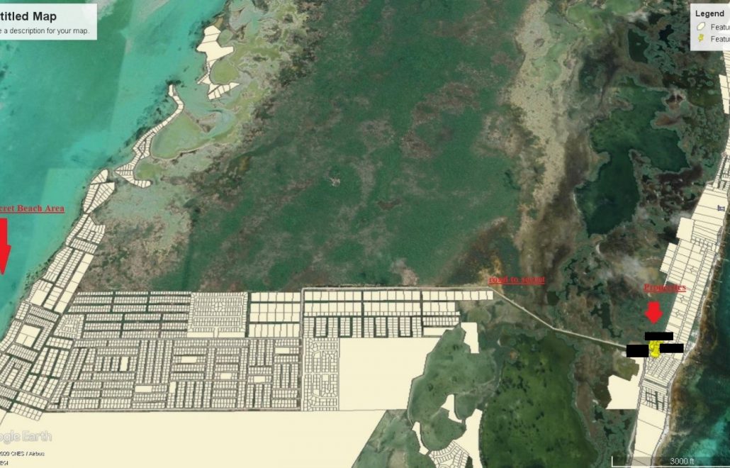 5 lots north of the secret beach entrance