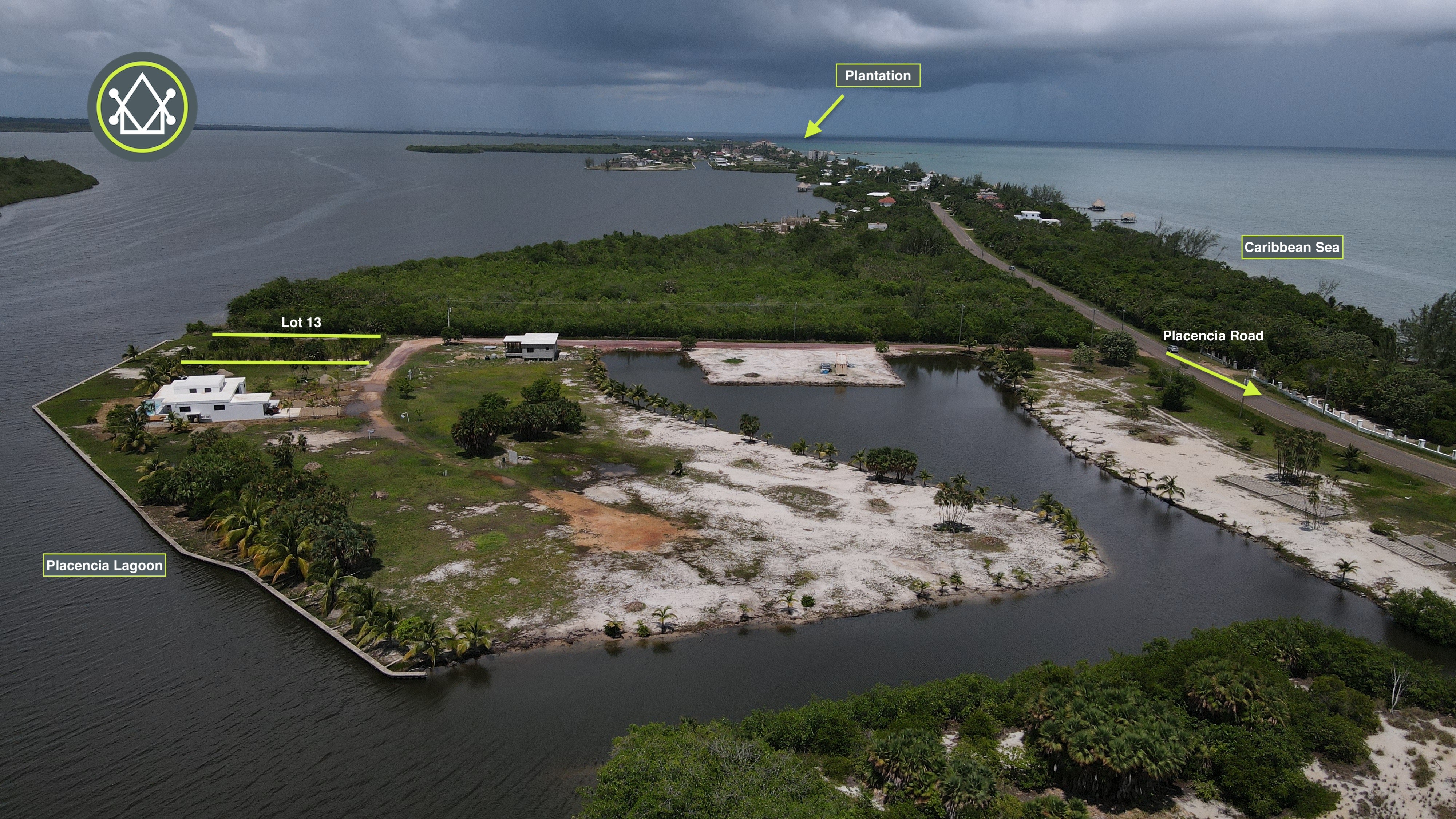 PL0088- Mountain view with concrete seawall / dock , Maya beach Lot 13