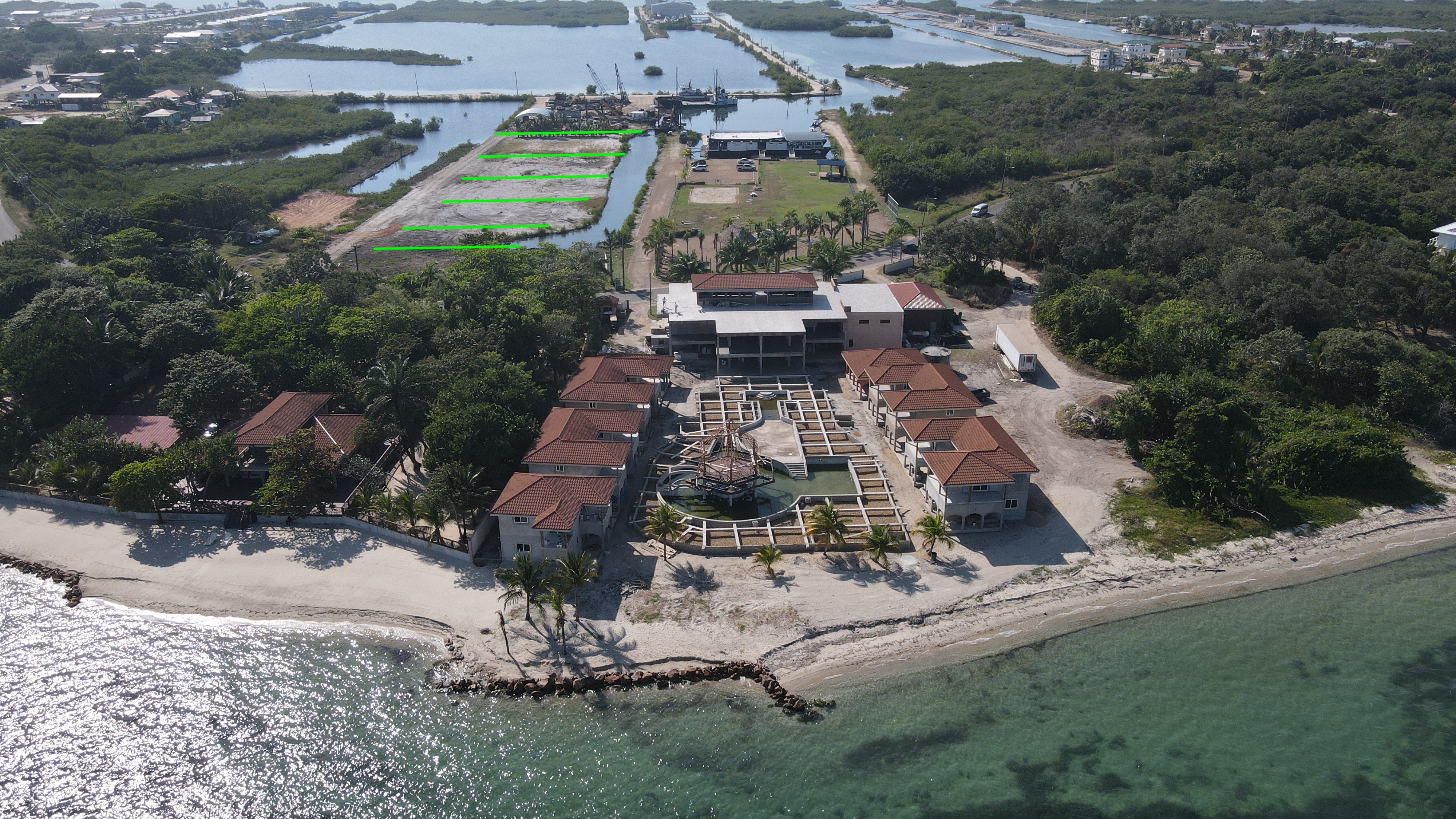 PL0096 – 6 Prime Lots in Placencia Village with Seawall, Dock & Boardwalk