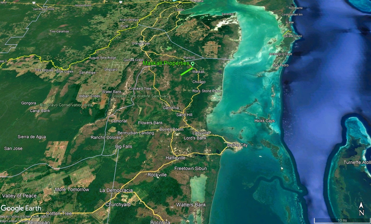 1,030 Acres Available For Sale Just North Of Maskall Village In The Belize District