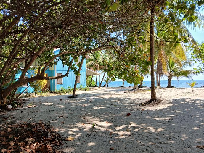 Beachfront lot 2 miles north of Placencia village