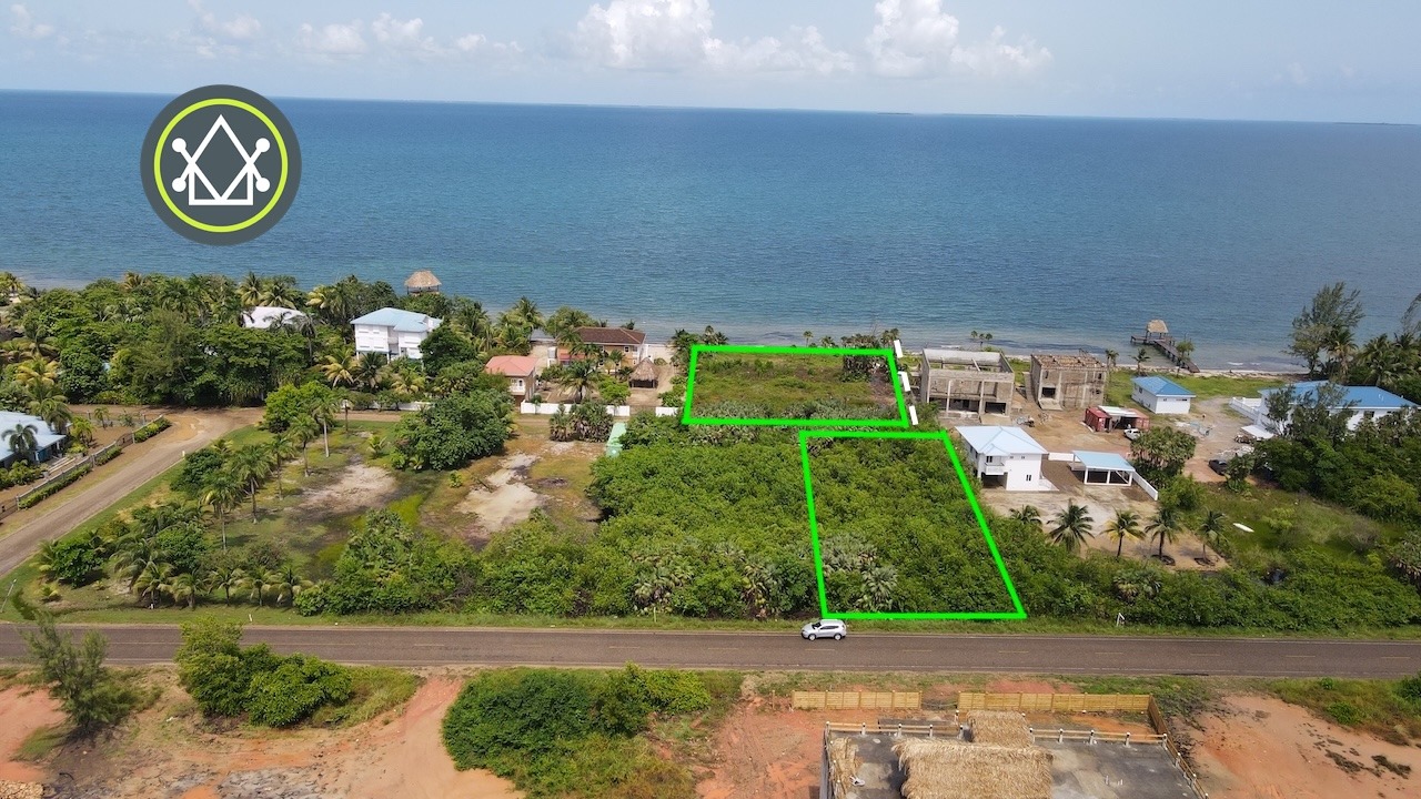 PL0146 – 120ft Beachfront Lot with Access to road front Lot – Caribbean Way, Placencia, Belize