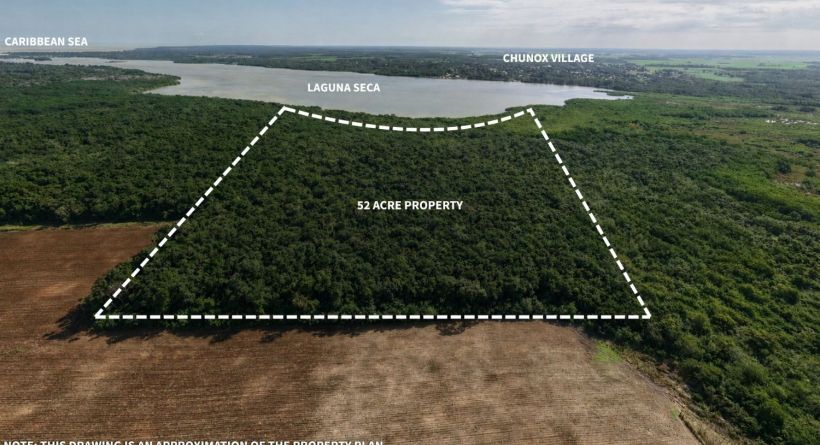 52 Acres Lagoon Front: South of Copper Bank Village