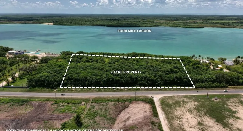 7-Acre Wooded Lagoonfront Paradise on 4 Mile Lagoon, Corozal