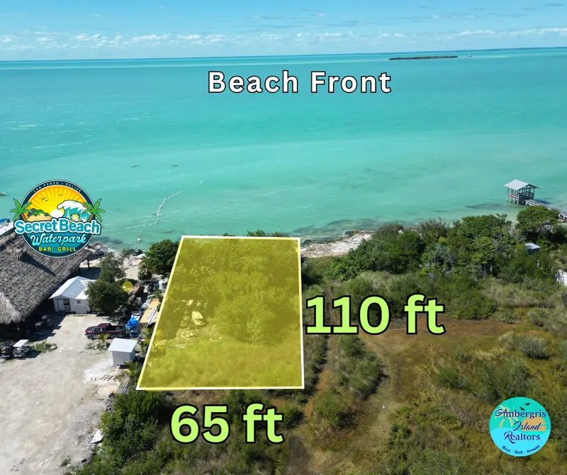 Beach Front in Belize for sale at Secret Beach