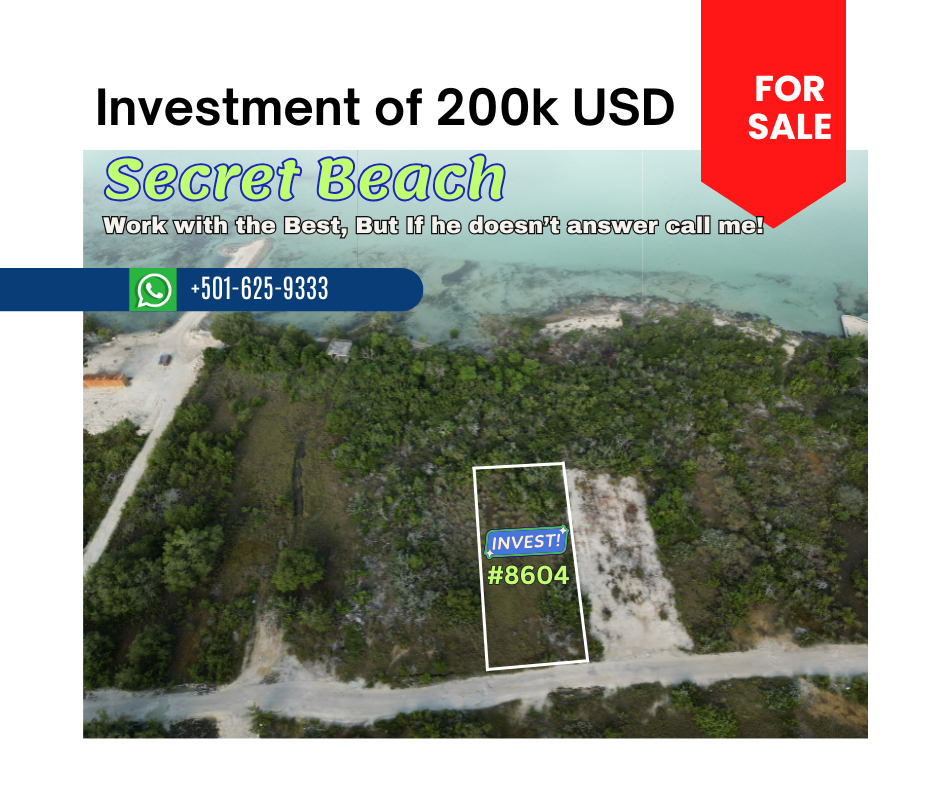 Second row lot in Secert Beach