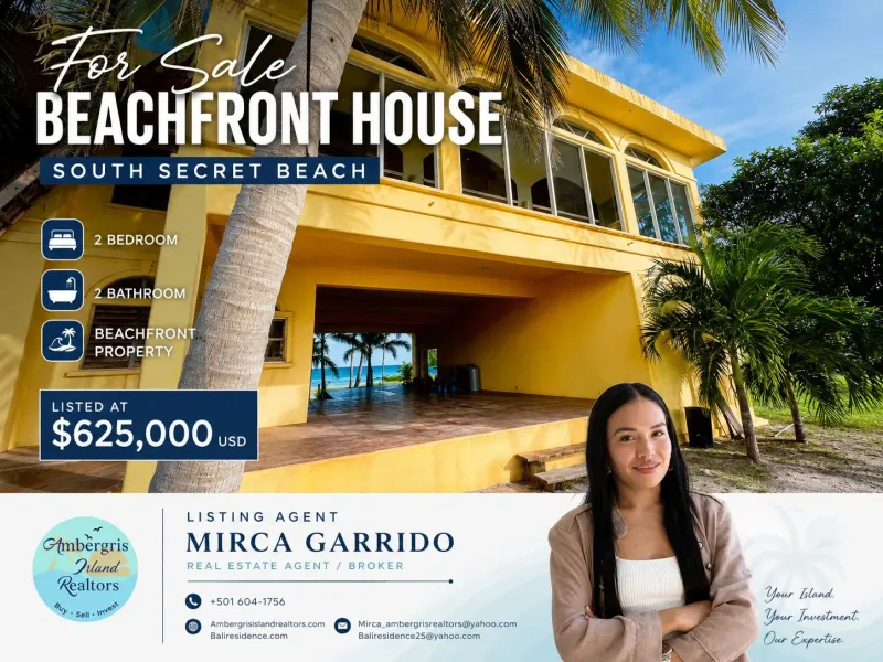 Beachfront Deal Land + House, Same Price!