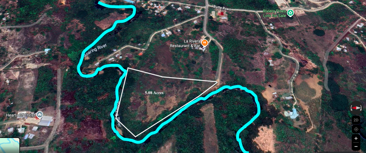 5.08 ACRES RIVER FRONT ON HEART OF BELMOPAN