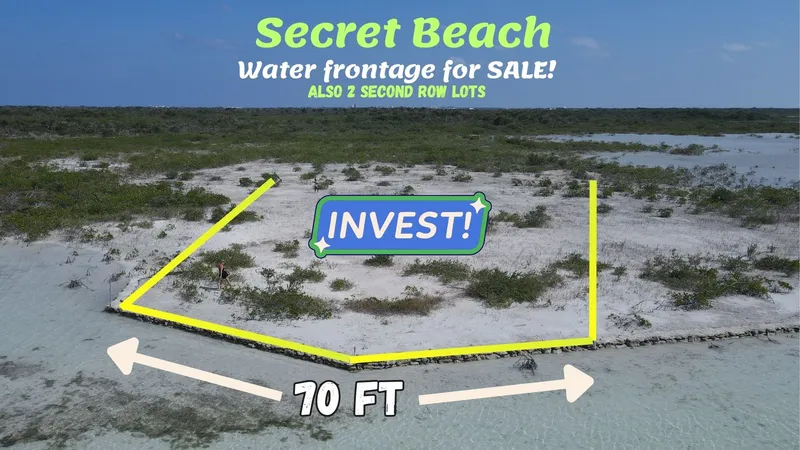 Water frontage property North of The Break Secret Beach