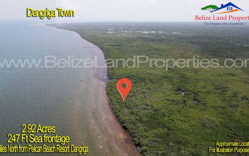 BELIZE BEACHFRONT FOR SALE- 2.92 ACRES
