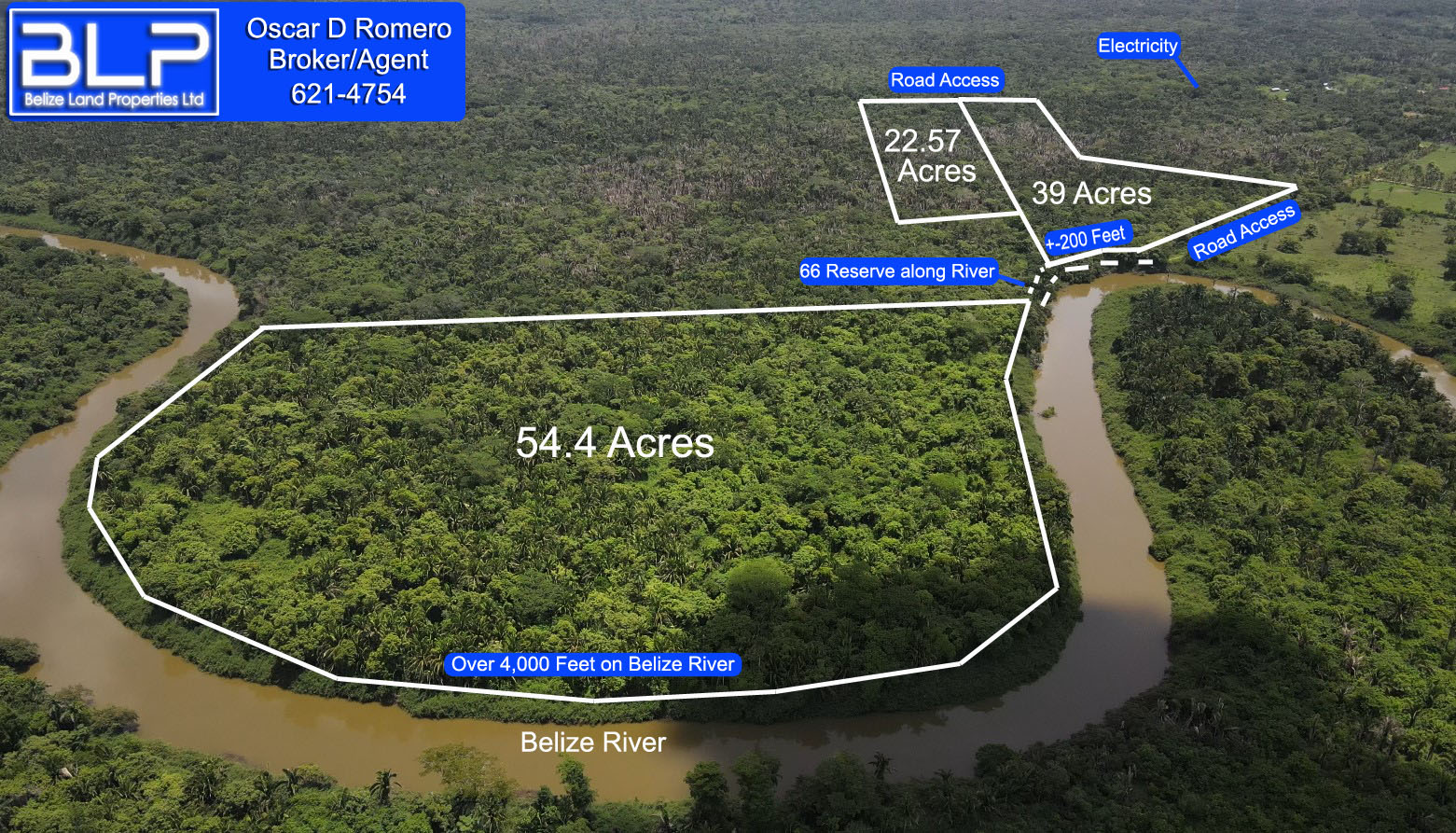 115.97 Acres on Belize River in Scotland Halfmoon, Belize District