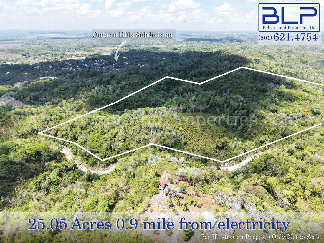 25.05 Acre Hilltop View Land for Sale in Cayo, Belize