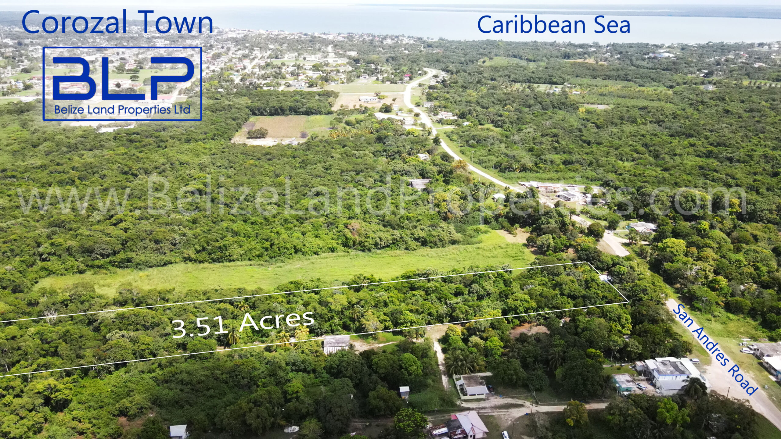 3.51 Acres in San Andres, Corozal