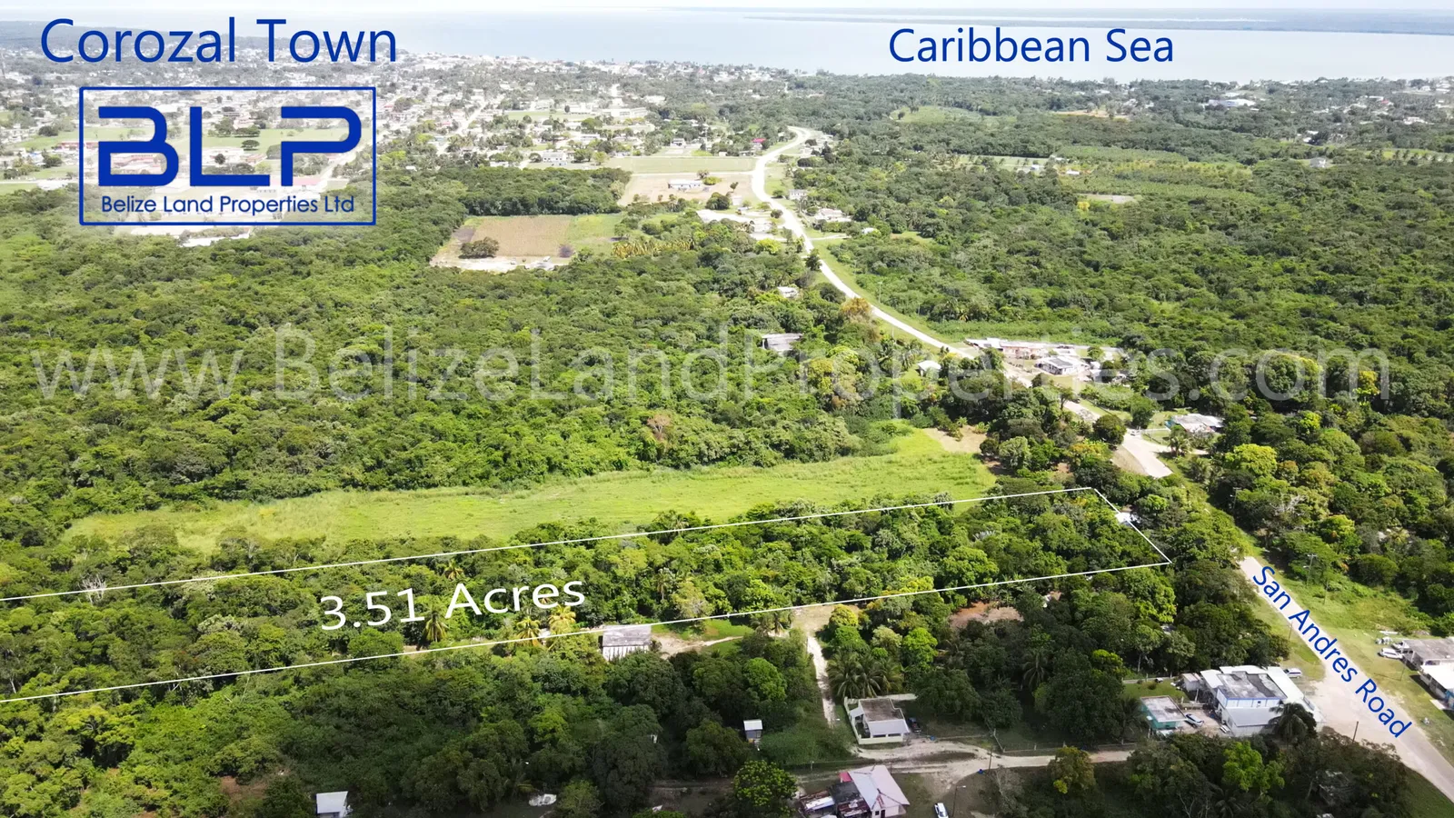3.51 Acres in San Andres, Corozal