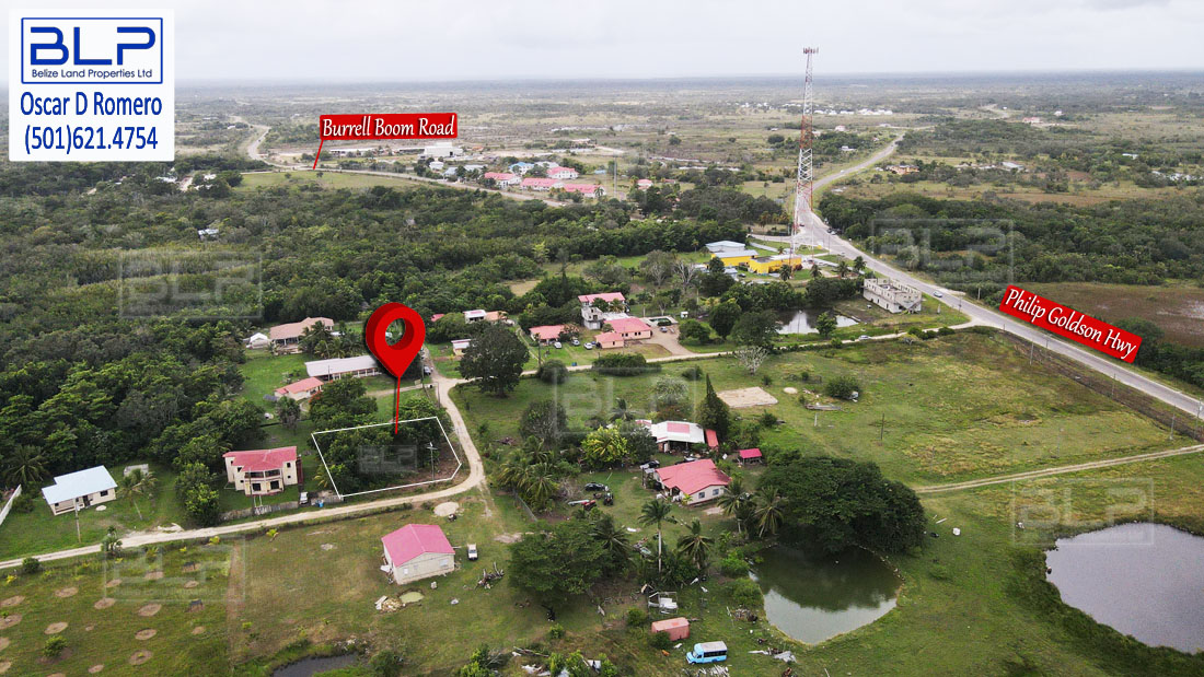 BZ159: BELIZE REAL ESTATE FOR SALE- LOT NEAR BURRELL BOOM ROAD JUNCTION, BELIZE DISTRICT