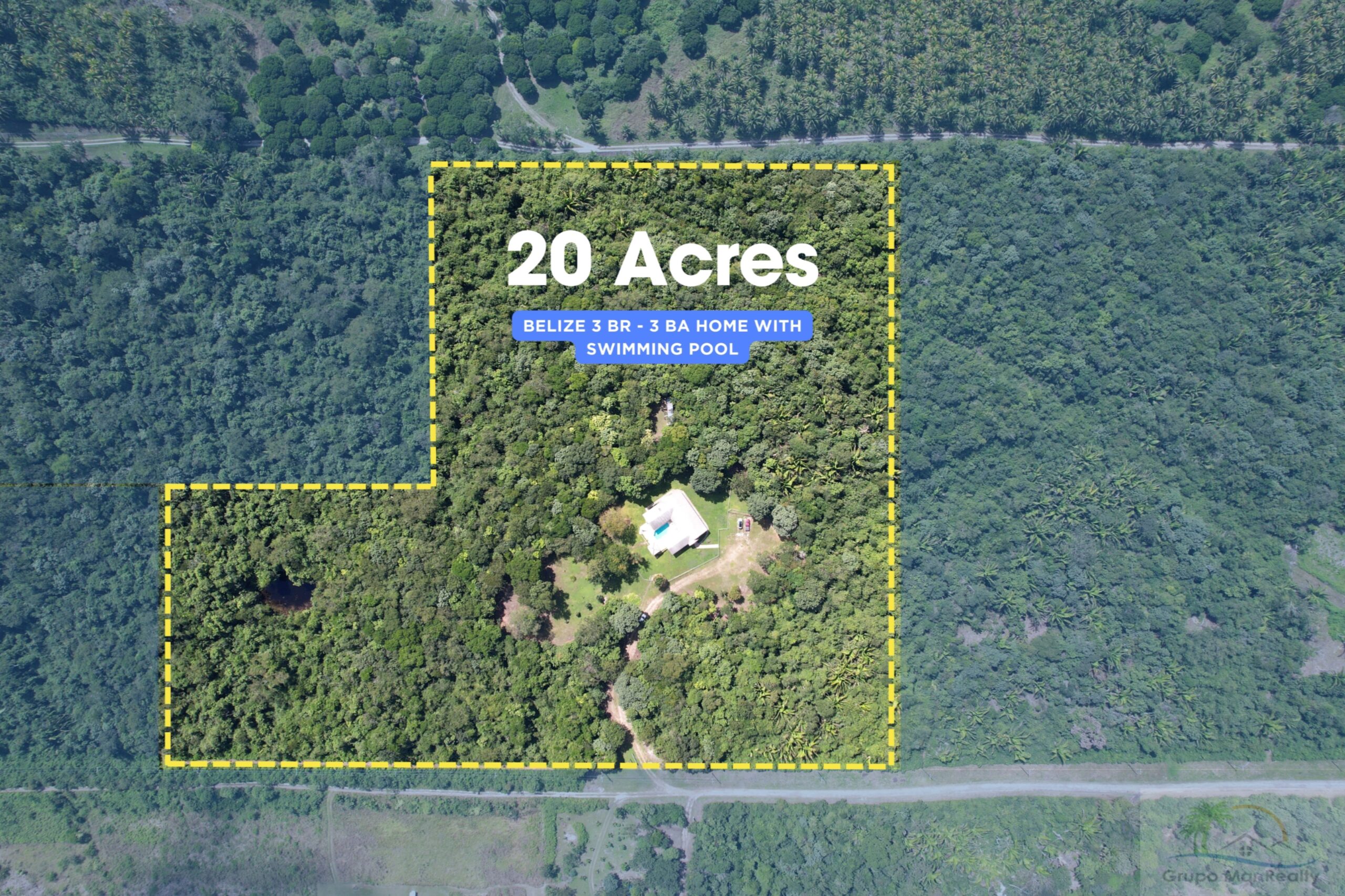 Belize Turnkey Home on 20 Acres with Pool