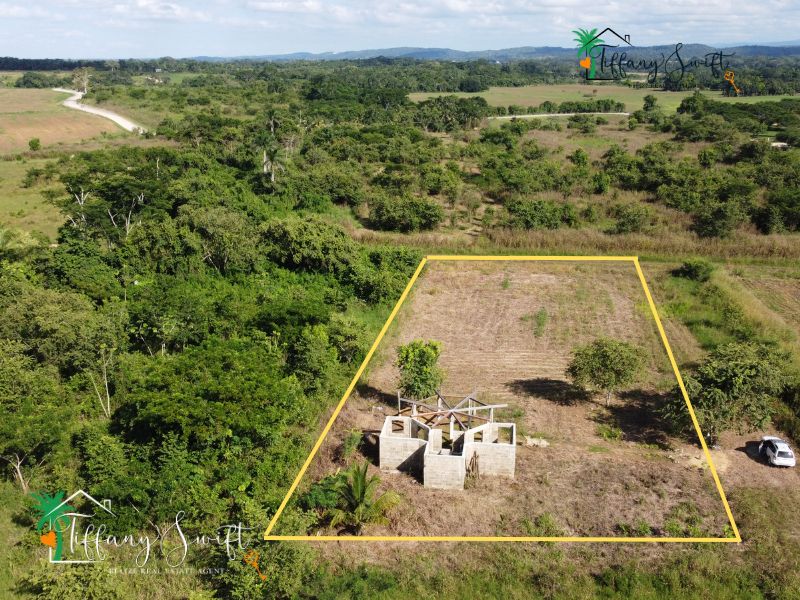 Partially Built 2-Bedroom Home on Large Lot in Santa Familia Village, Cayo District, Belize