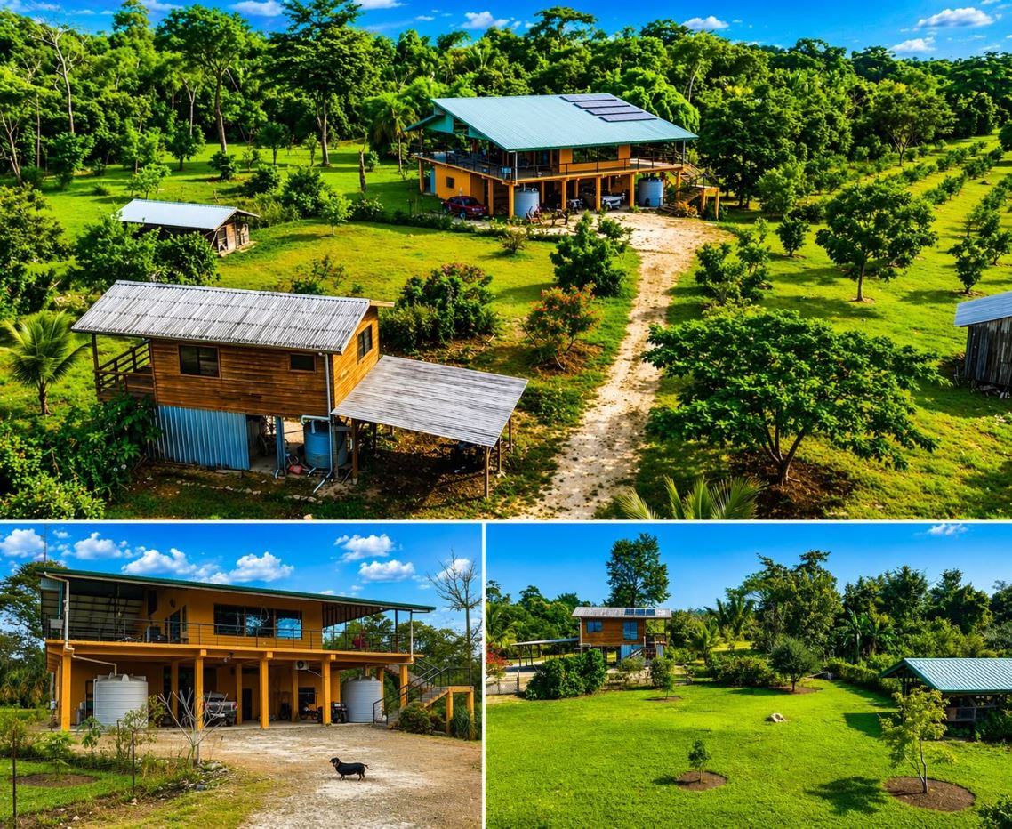 #4510-1 – Turnkey Self-Sufficient Family Homestead on 92.23 Acres in the Cayo District, Belize