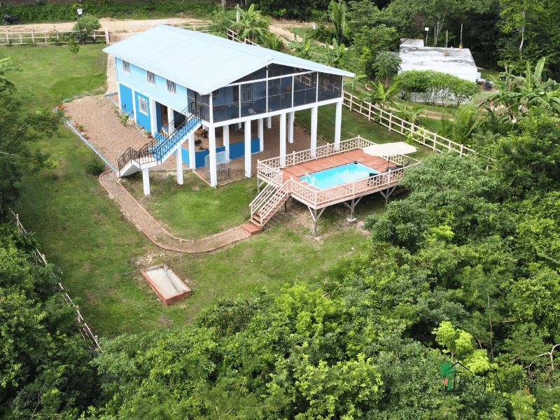 Belize Real Estate: Newly Built Home with Pool, Fruit Trees, and Stunning Views in Bullet Tree Falls
