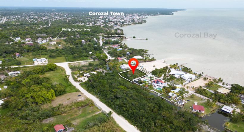 Canal Side Double Lot Corozal Town in Northern Belize