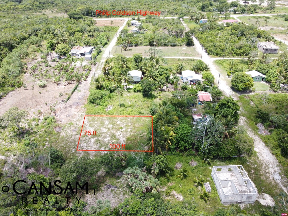 75ft x 100ft Lot in Biscayne Village, Belize District