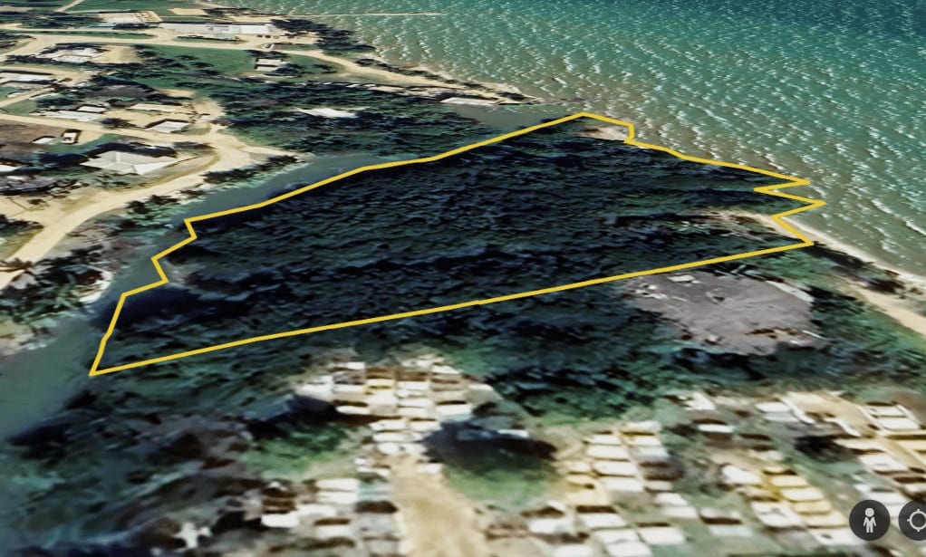 Charming 1.6 acre Caribbean Beachfront peninsular in Dangriga Town, Belize INQUIRE NOW