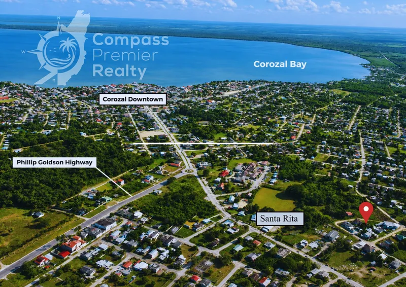 Prime Corner Residential/Commercial Lot in Santa Rita, Corozal Town, Belize