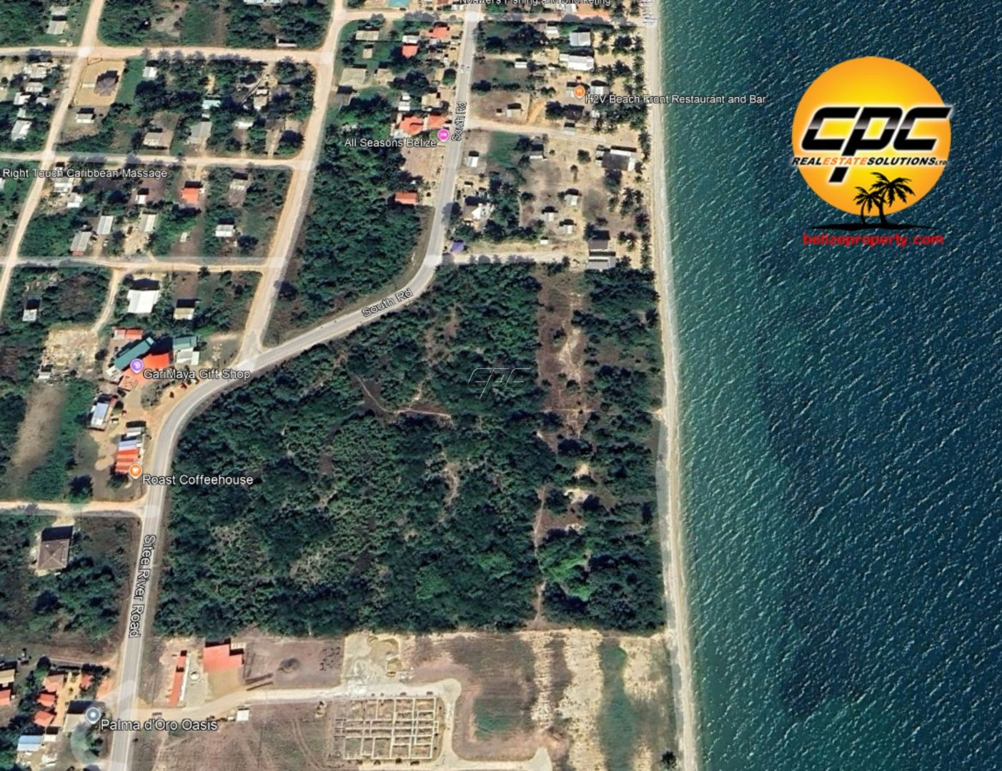 Commercial Caribbean Sea Front in Hopkins Village