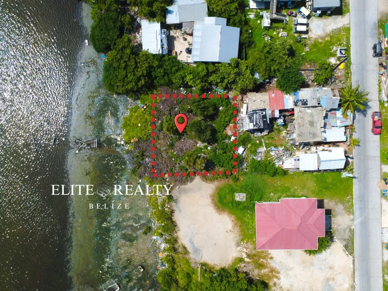 SAN PEDRO WATERFRONT FOR ONLY US$105K! Titled Lot Minutes from San Pedro Town, Belize