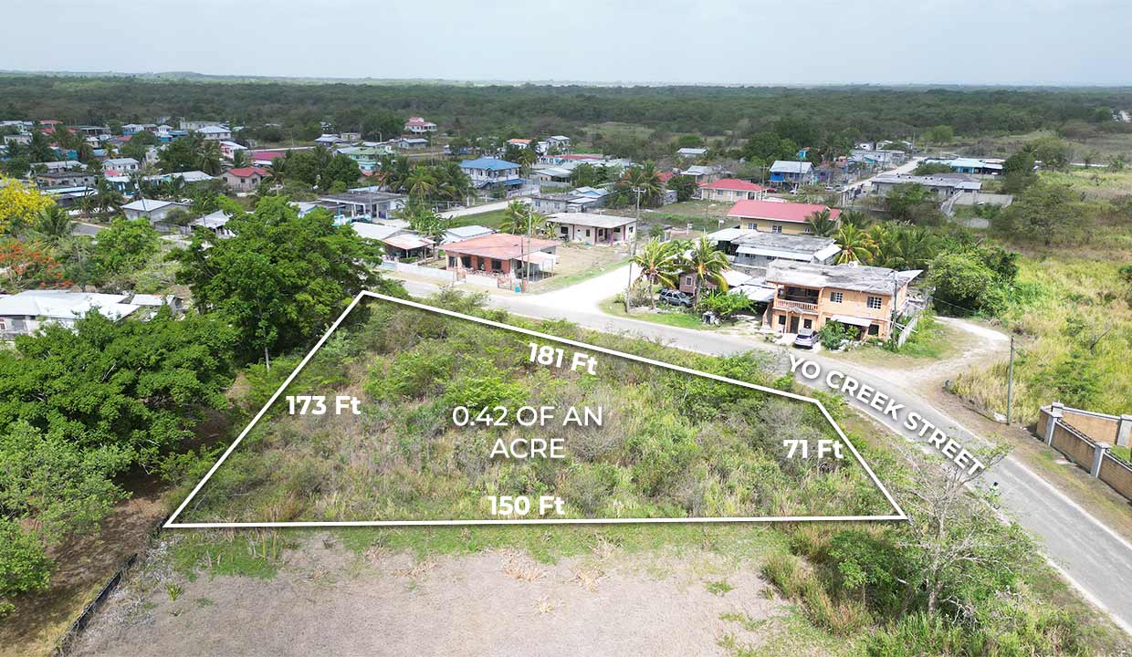 0.42 Acres Corner Lot Marcus Canul Area Orange Walk Town Northern Belize