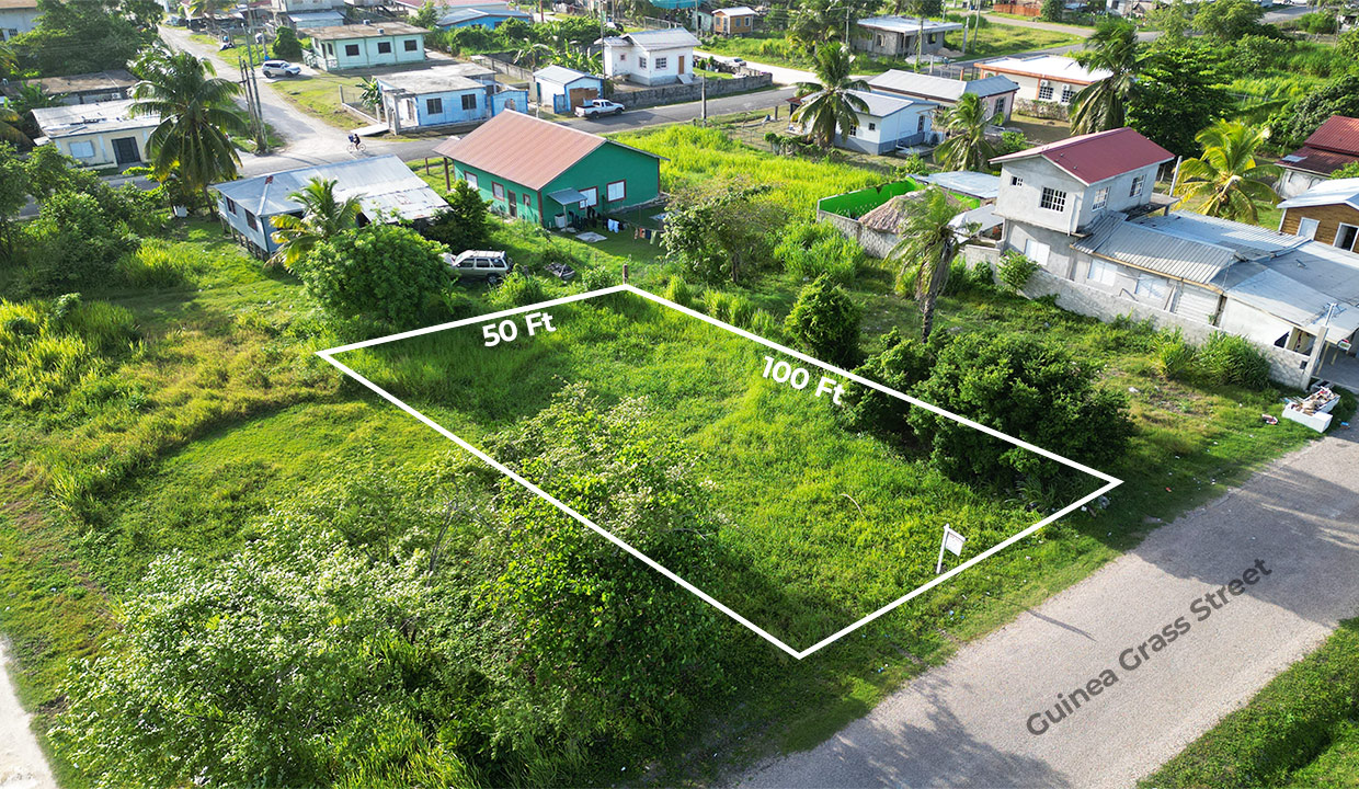 Vacant Residential Lot on Guinea Grass Street Orange Walk Town in Northern Belize