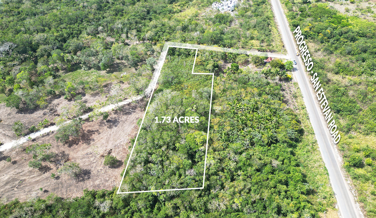 secluded and versatile 1.73 acre wooded property just off Progresso Sarteneja Road Corozal District Northern Belize
