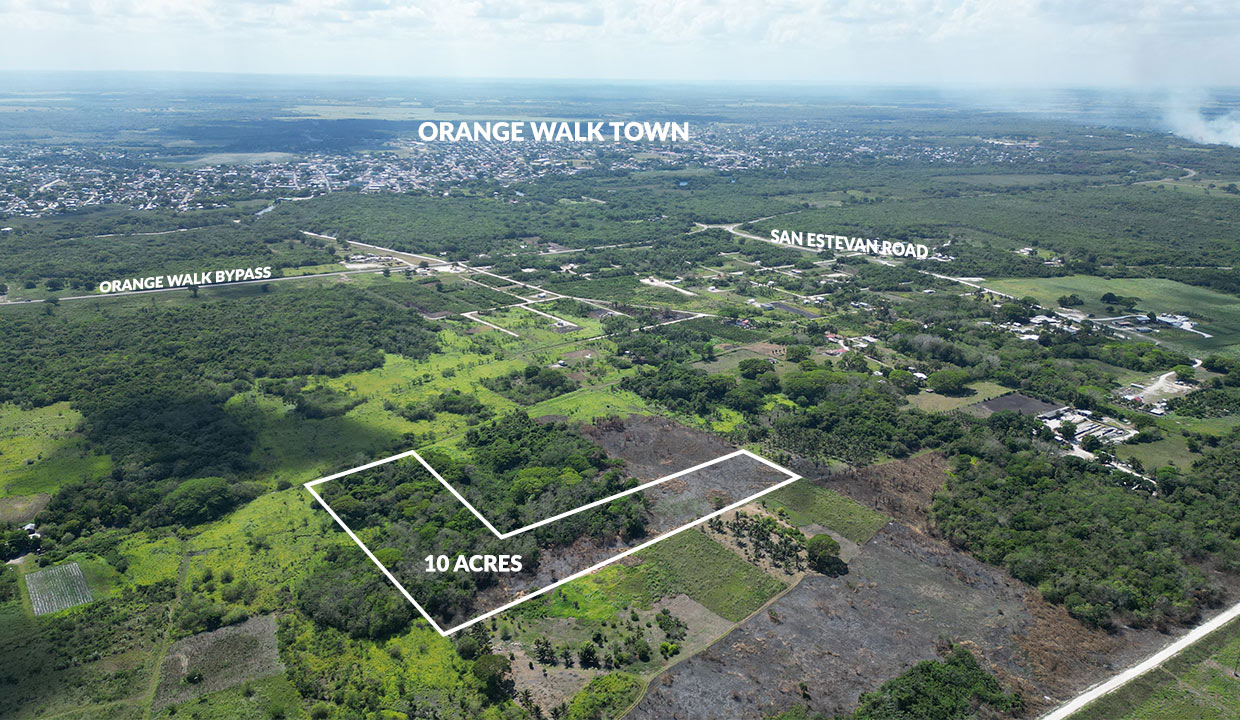 10 Acres Investment Property in Petville Orange Walk Town Northern Belize