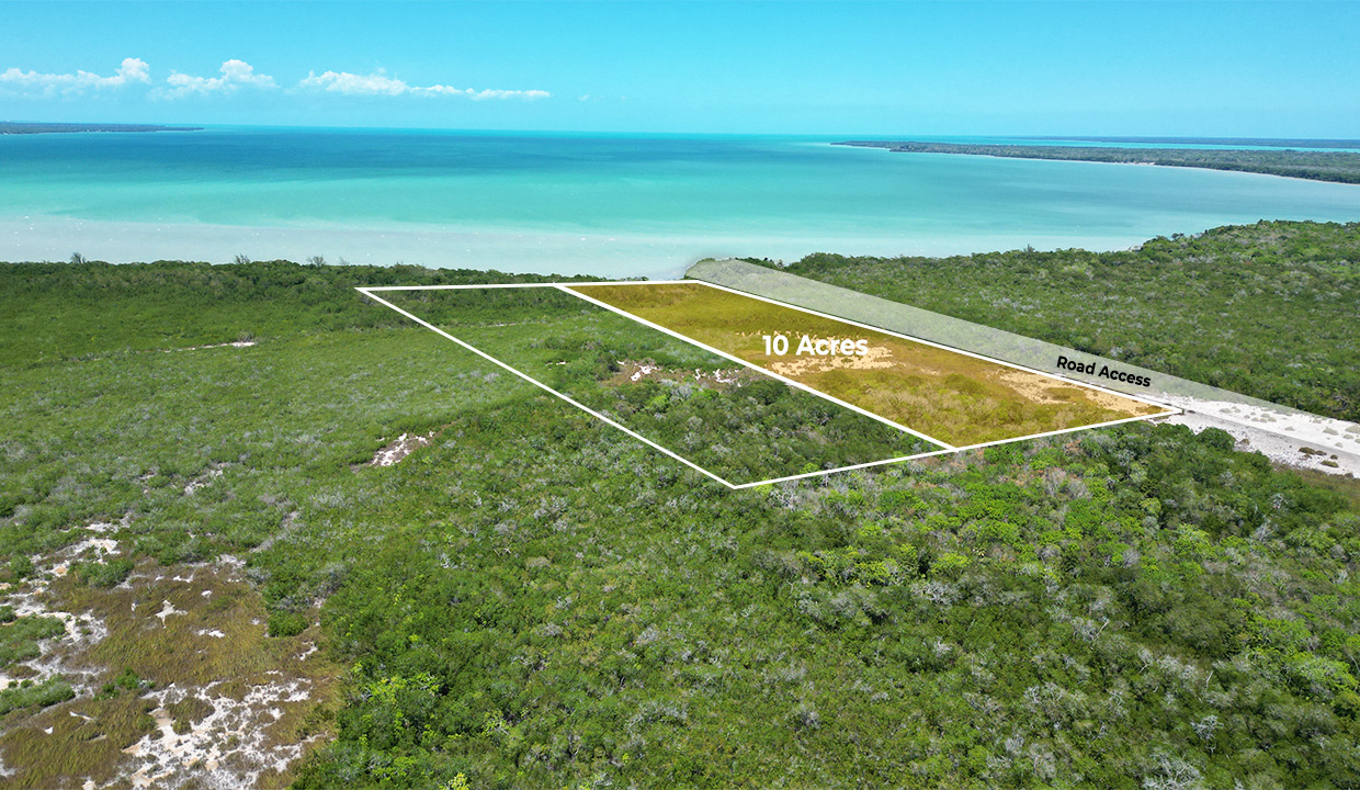 Prime 10 acres Seafront Investment property in Corozal District Northern Belize